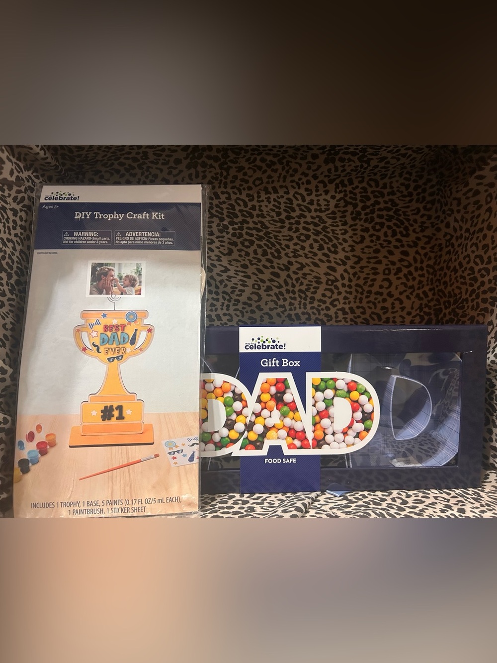 Way To Celebrate "Dad" Gift Box & DIY Trophy Craft Kit